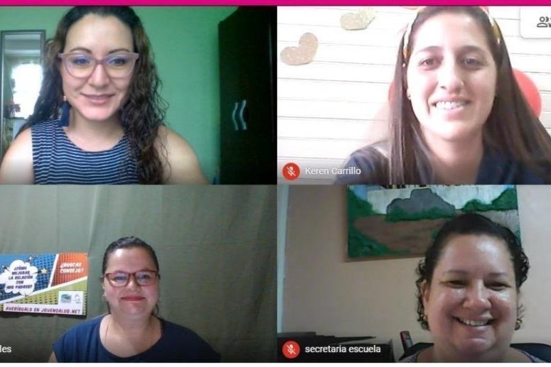 Virtual meeting TeenSmart International 